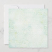 Invitation Lily de la Fête des mariées florale verte de la va (Dos)