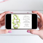 Invitation Lily de la Vallée Célébration de la Vie Memorial