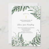 Invitation Lily de la Vallée de verdure | Première communion (Devant)