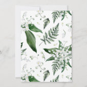 Invitation Lily de la Vallée de verdure | Première communion (Dos)