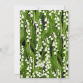 Invitation Lily de la Vallée Mariage de verdure (Dos)