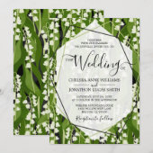 Invitation Lily de la Vallée Mariage de verdure (Devant / Derrière)