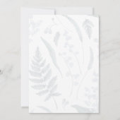 Invitation Lily de Valley || Avant et arrière botaniques de l (Dos)