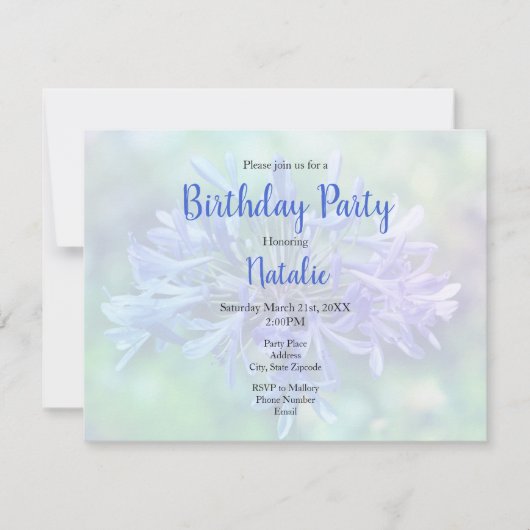 Invitation Lily du Nil (Devant)