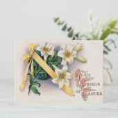 Invitation Lily Lys Ruban jaune (Debout devant)