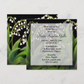 Invitation Lily of the Valley Floral Fête de l'mariée Invitat (Devant / Derrière)