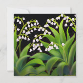 Invitation Lily of the Valley Floral Fête de l'mariée Invitat (Dos)