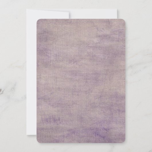 Invitation Lily of the Valley On Purple (Dos)