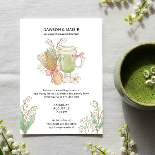 Invitation Lily of Valley Matcha Faits au Ciel Couple de Show