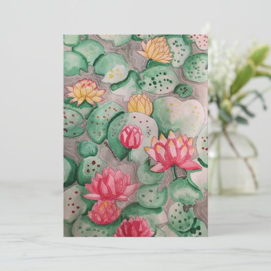 Invitation Lily Pad (Debout devant)