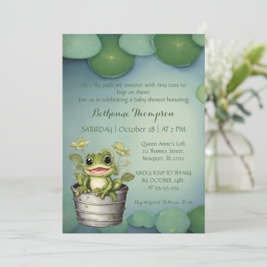 Invitation Lily Pads de la vie (Debout devant)