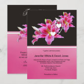 Invitation Lily rose (Devant / Derrière)