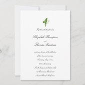 Invitation Lily Valley Mariage élégant et élégant (Devant)