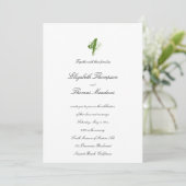 Invitation Lily Valley Mariage élégant et élégant (Debout devant)