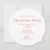 Invitation Lime Blanc Pois arbres de Noël (Dos)