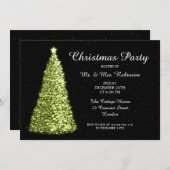 Invitation Lime de Noël Green (Devant / Derrière)