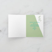 Invitation Lime Géométrique Magnifique minimaliste Mariage (Intérieur)