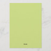 Invitation Lime Green Citrus Mediterranean Wedding (Dos)