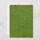Invitation Lime Green Rustic Burlap Bridal Shower (Dos)