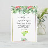 Invitation Lime Margarita Bridal Cocktail de douche Invitatio (Debout devant)