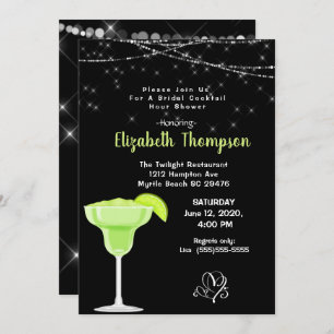 Invitation Lime Margarita Bridal Cocktail de douche Invitatio