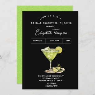 Invitation Lime Margarita Bridal Cocktail de douche Invitatio