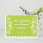 Invitation Lime Papel Picado Cinco de Mayo (Debout devant)