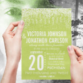 Invitation Lime Photo Confetti ModernTypographie