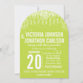 Invitation Lime Photo Confetti ModernTypographie (Devant)