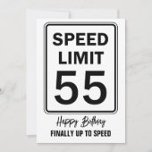 Invitation Limite De Vitesse 55 Signer Anniversaire Finalemen (Devant)