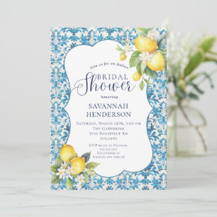 Invitation Limoncello italien Fête de mariage d'été à Amalfi