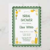 Invitation Limoncello Lemonade CUSTOM QR Fête des mariées (Devant)