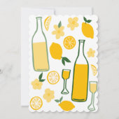 Invitation Limoncello Lemonade Fête des mariées personnalisée (Dos)