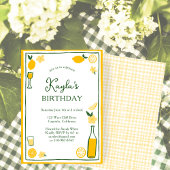 Invitation Limoncello Lemonade Lemons FÊTE D'ANNIVERSAIRE PER
