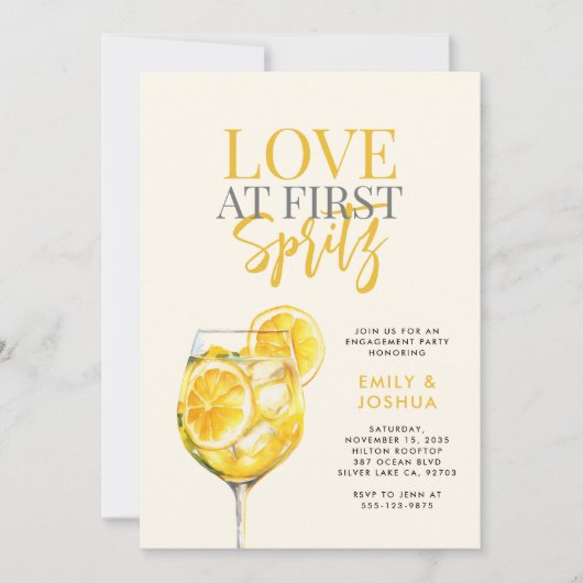 Invitation Limoncello Spritz (Devant)