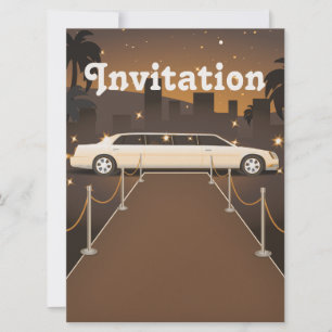 Invitation Limousine Classique de Star sur Tapis Rouge