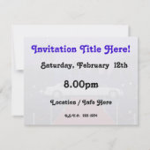 Invitation Limousine de célébrité sur tapis rouge (Dos)
