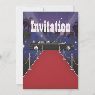 Invitation Limousine de célébrité sur tapis rouge