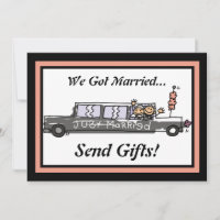 Limousine de mariage pour les mariés / Réception