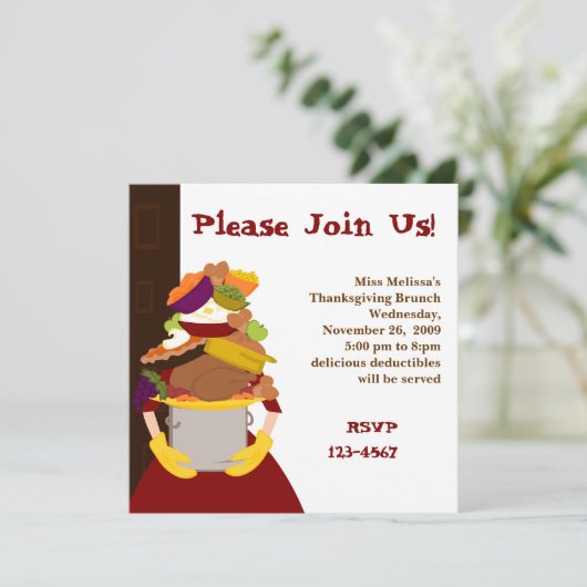 Invitation L'Impossible Soirée Thanksgiving (Debout devant)