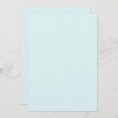 Invitation Lin blanc écume de mer  (Devant / Derrière)