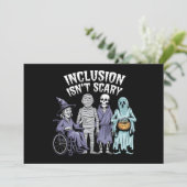 Invitation L'inclusion drôle n'est pas effrayant enseignant H (Debout devant)