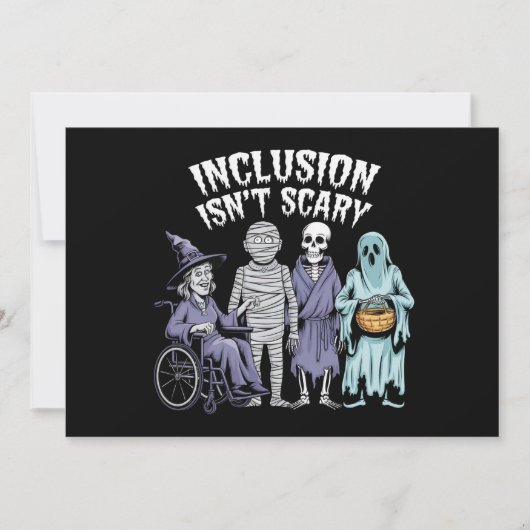 Invitation L'inclusion drôle n'est pas effrayante Professeur (Devant)