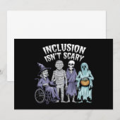 Invitation L'inclusion drôle n'est pas effrayante Professeur (Devant / Derrière)
