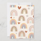 Invitation Lindo Arcoiris Boho Acuarela Multicolor (Dos)