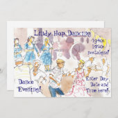 Invitation Lindy Hop Swing Dancing (Devant / Derrière)