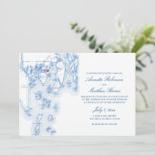 Invitation Linekin Bay Resort All-In-One QR code RSVP Mariage (Debout devant)