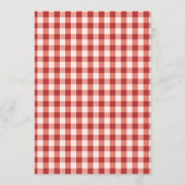 Invitation Linge à linge de fraise sucré pour bébé (Dos)