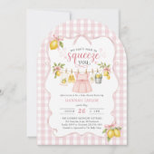 Invitation Linge de bébé Citronnade Baby Shower (Devant)