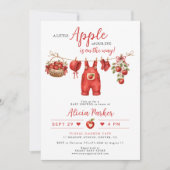 Invitation Linge de bébé shower apple de nos yeux (Devant)